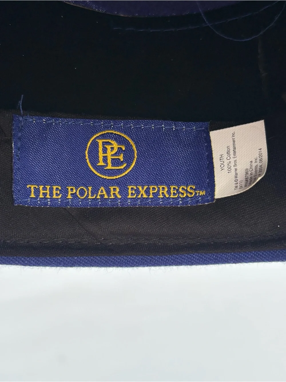 Polar Express Youth Conductor Hat Blue Train Railroad Christmas Costume Unisex